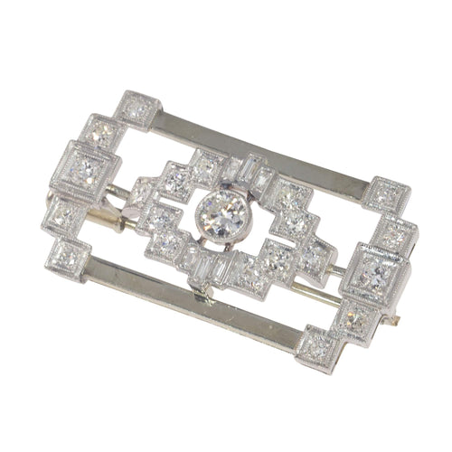 Broche Broche en diamant Art déco 58 Facettes 23156-0261
