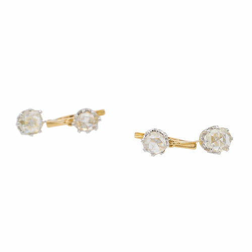 Boucles d'oreilles Boucles d'oreilles Dormeuses Or jaune Diamant 58 Facettes 2569094CN