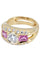 Bague BAGUE MODERNE DIAMANTS ET SAPHIRS ROSES 58 Facettes 057881