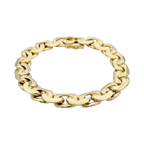 Bracelet Bracelet maille "Haricot", or jaune 58 Facettes 32655
