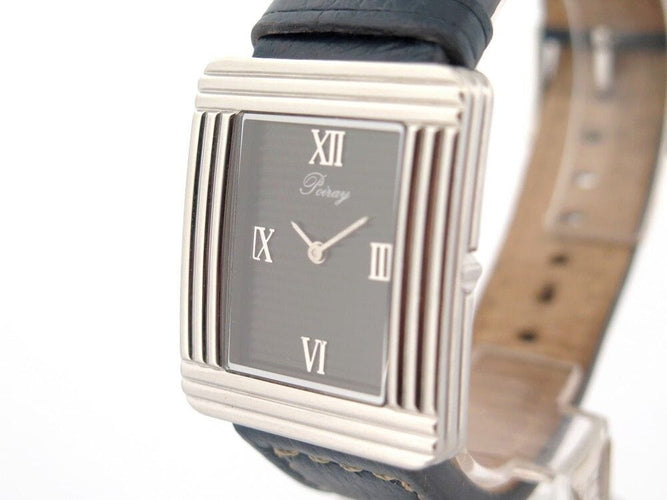 Montre montre POIRAY ma premiere xl en acier 34mm bracelet cuir cerf quartz 58 Facettes 254314