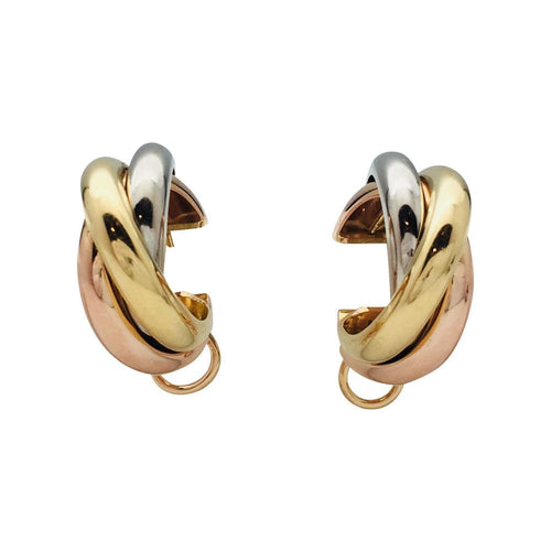 Boucles d'oreilles Boucles d'oreilles Cartier, "Trinity", trois ors, grand modèle 58 Facettes 31721