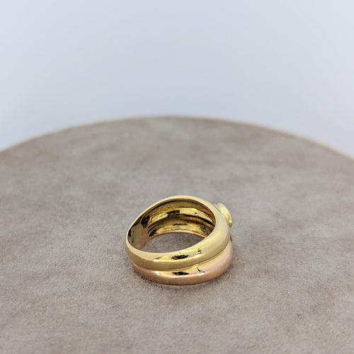 Bague Bague en or jaune diamants et tourmaline 58 Facettes 18709