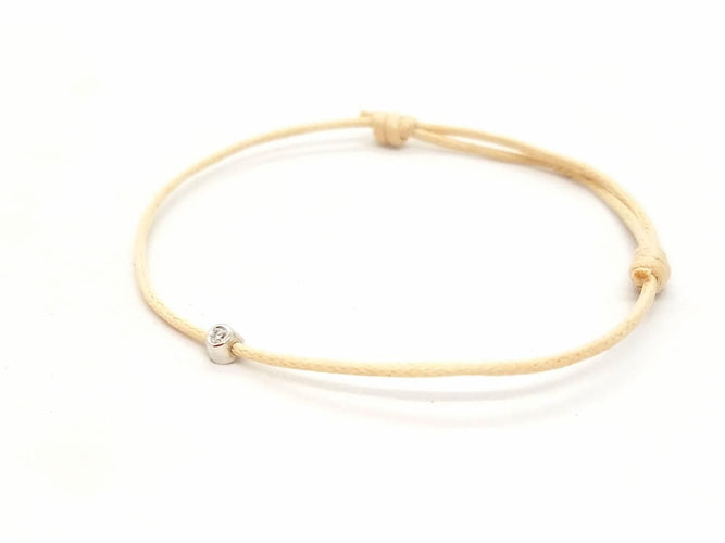 Bracelet Bracelet Cordon Or rose Diamant 58 Facettes 578852RV