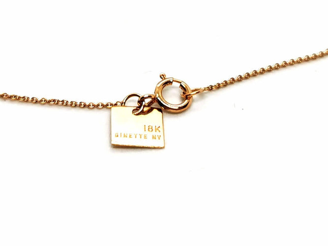 Collier Ginette NY Collier Baguette Or rose 58 Facettes 1964552CN