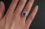 Bague 54.5 Bague Marguerite Saphir Entourage Diamants 58 Facettes 567805