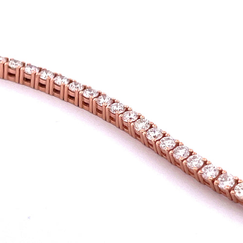 Bracelet Bracelet tennis en Or rose & diamants 58 Facettes