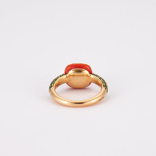 Bague 52 POMELLATO - Bague Capri Corail Tsavorites 58 Facettes