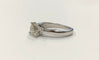 49.5 Bague solitaire diamant 1,28 ct or blanc 58 Facettes