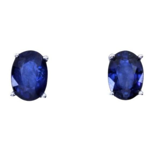 Boucles d'oreilles CLOUS D'OREILLES SAPHIRS 58 Facettes 068031