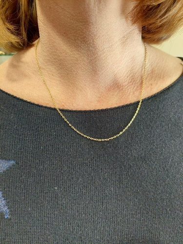 Collier CHAINE MAILLE FORÇAT PLATE 58 Facettes 063171