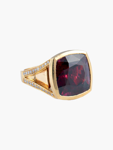 Bague 52 Bague Grenat Diamants 58 Facettes