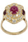 Bague BAGUE MODERNE RUBIS ET DIAMANTS 58 Facettes 003291