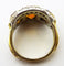 Bague Bague vintage citrines et diamants en or et argent 58 Facettes
