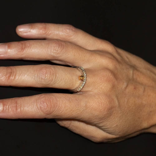 Bague 52 DAMIANI - Bague en or bicolore et diamants 58 Facettes D360528FJ