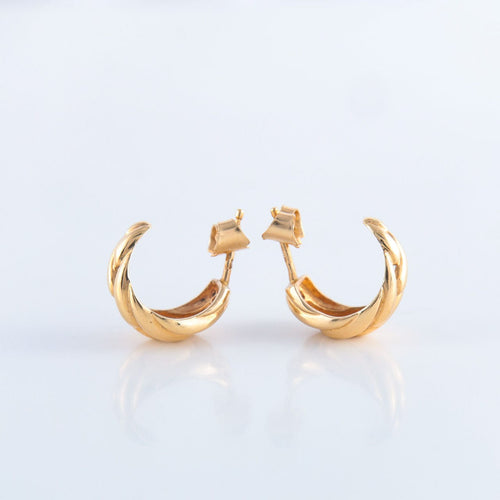 Boucles d'oreilles Boucles d’oreilles demi-créoles 58 Facettes JE11