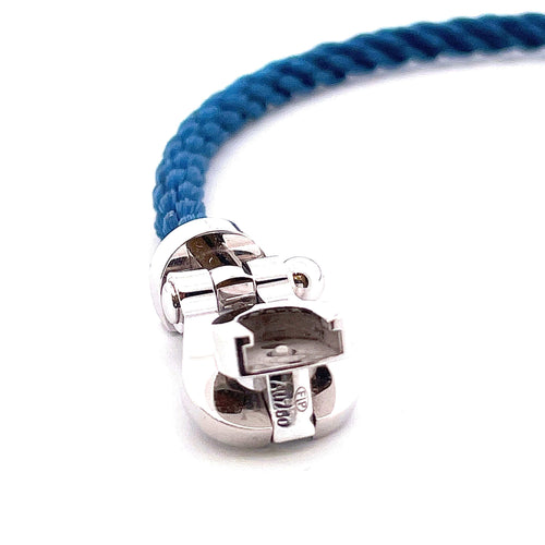 Bracelet Fred - Bracelet Force 10 manille or blanc 58 Facettes