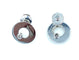Boucles d'oreilles DINH VAN. Paire de boucles d’oreilles Cible or blanc et diamants 58 Facettes