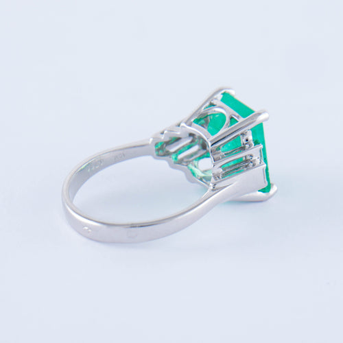 Bague 53 Bague Emeraude Diamants 58 Facettes ALGU01