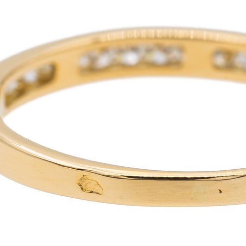 Bague 50 Bague Demi alliance Or jaune Diamant 58 Facettes 2719084CN