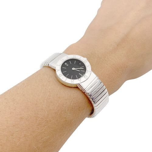 Montre Montre Bulgari,"Bulgari-Bulgari", modèle "BB 23", acier. 58 Facettes 32616
