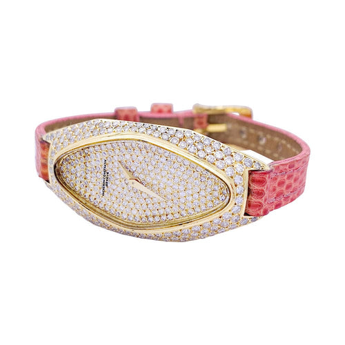 Montre Montre Vacheron & Constantin, or jaune et diamants. 58 Facettes 33272