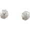 Boucles d'oreilles Puces d'oreilles en or blanc et diamants. 58 Facettes 31702