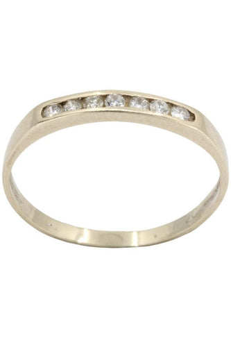 Bague DEMI-ALLIANCE DIAMANTS 58 Facettes 044221