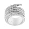 Bague 56 Bague bandeau diamants 58 Facettes 20844