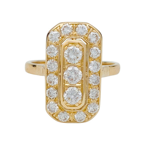 Bague 58 Bague en or jaune et diamants. 58 Facettes 31151