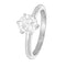 Bague Solitaire Or blanc Diamants 58 Facettes 61000350