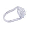 Bague 51 Solitaire Cartier, "Trinity Ruban", platine et diamants. 58 Facettes 32710