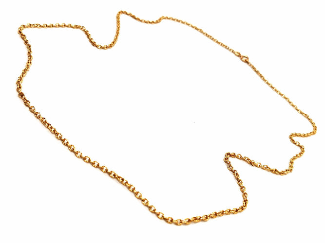 Collier Collier Maille ciselée Or jaune 58 Facettes 1637043CN