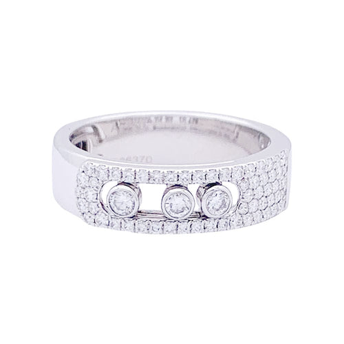 Bague 54 Bague Messika, "Move", or blanc et diamants. 58 Facettes 33359