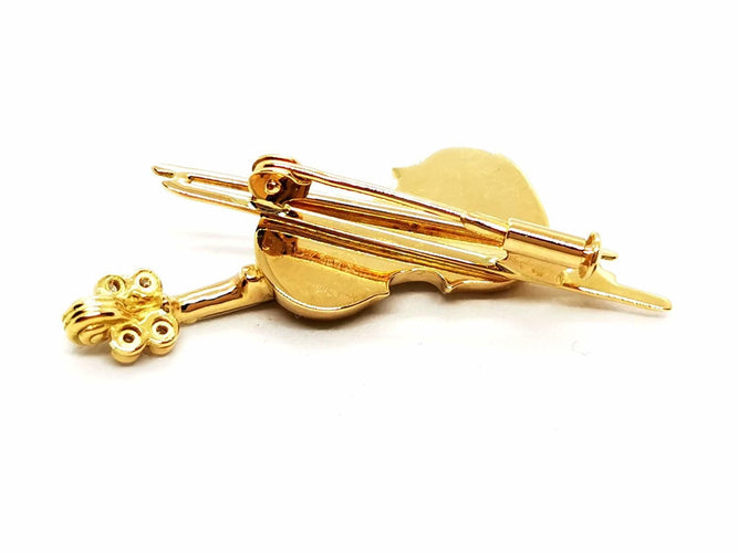 Broche Broche Violon Or jaune Diamant 58 Facettes 1969286CN
