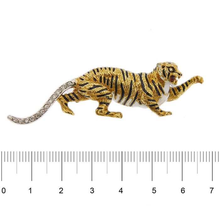 Broche Broche Tigre Diamants 58 Facettes 29812