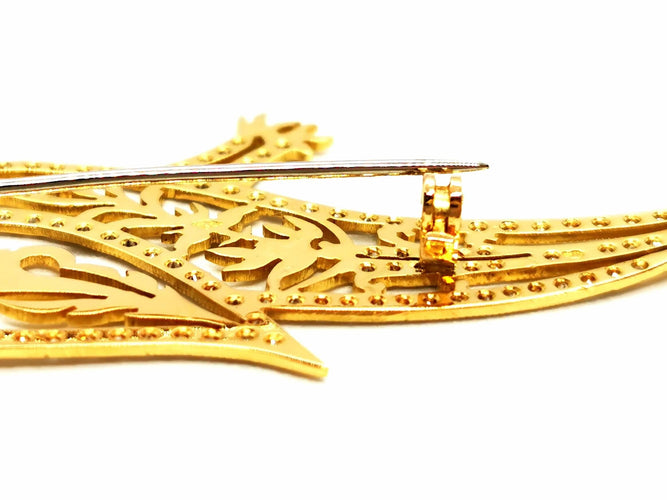 Broche Broche Paon Or jaune Diamant 58 Facettes 1186435CN