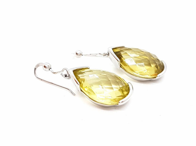 Boucles d'oreilles Boucles d'oreilles Pendantes Argent Quartz 58 Facettes 06442CD