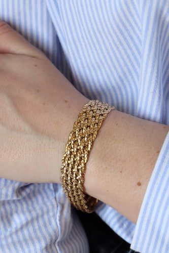Bracelet Bracelet Maille tressée Or jaune 58 Facettes 2277588CN