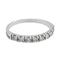 Bague 55 Bague Demi alliance Or blanc Diamant 58 Facettes 2601751CN