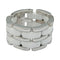 Bague 53 Bague Chanel "Ultra" grand modèle en or blanc et céramique blanche. 58 Facettes 31923