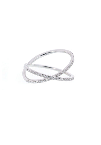 Bague 51 Bague MESSIKA Gatsby Or Blanc Diamant 58 Facettes 60300-56037