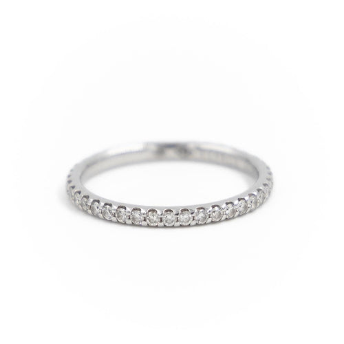 Bague 53 Mauboussin Bague Alliance Or blanc Diamant 58 Facettes 2107640CN