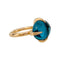 Bague 50 Bague Pomellato "Veleno" en or rose, topaze blue london. 58 Facettes 31402
