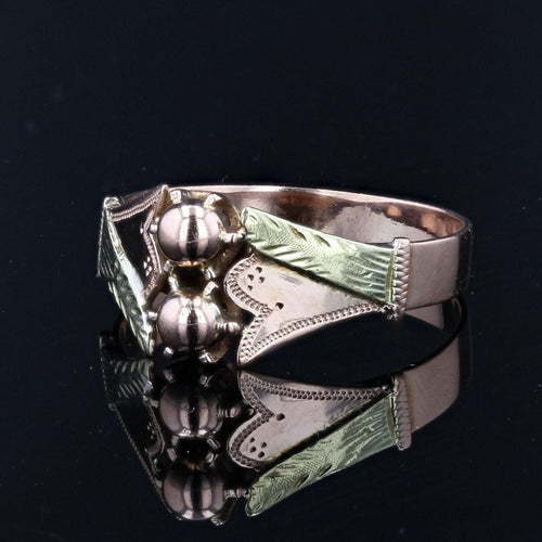 Bague 52 Bague toi et moi perles d'or 58 Facettes 21-377A