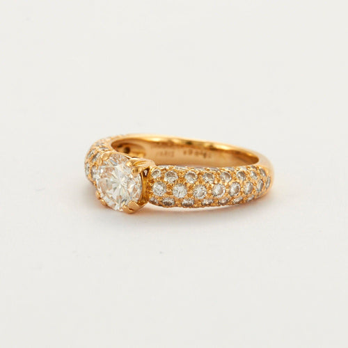 Bague 51 CHAUMET – Bague jonc Diamants 58 Facettes