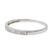 Bague 53.5 Bague Demi alliance Or blanc Diamant 58 Facettes 2554902CN