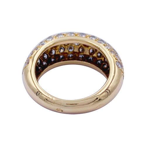 Bague 46 Bague jonc en or jaune, diamants. 58 Facettes 32328