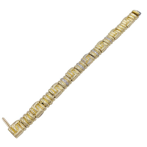 Bracelet Bracelet Boucheron, or jaune, diamants. 58 Facettes 32290