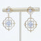 Boucles d'oreilles Pendants d'oreilles diamants ors jaune et blanc arabesques 58 Facettes YG202